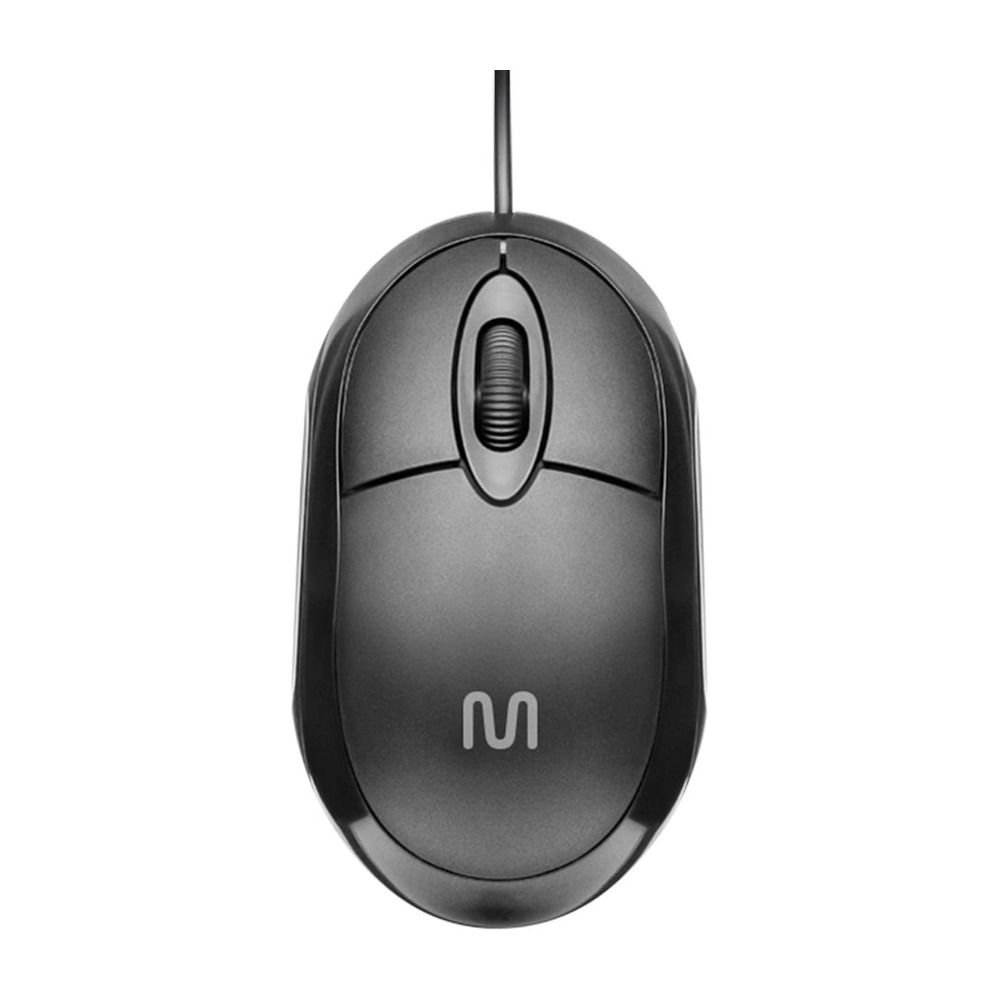 Mouse óptico USB Multilaser MO300 — Preto