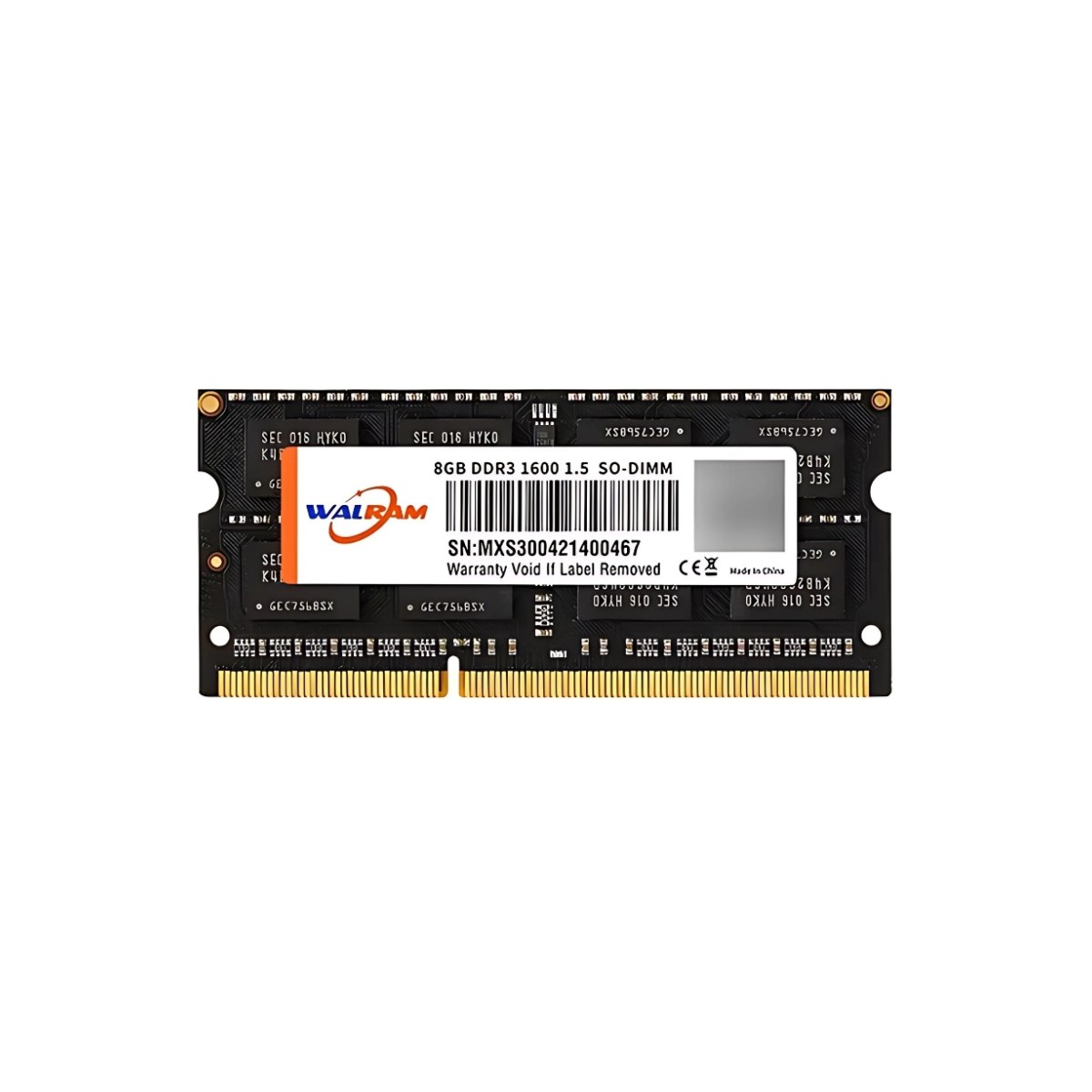 Memória Walram 8GB DDR3 1600MHz para Notebook