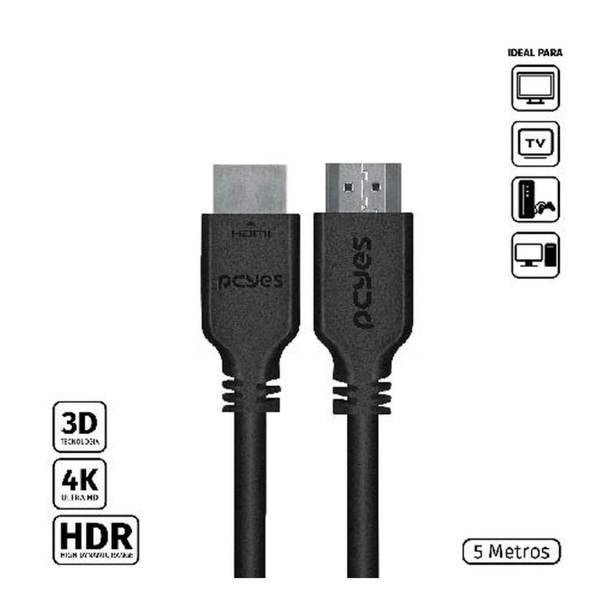Cabo HDMI 5 m