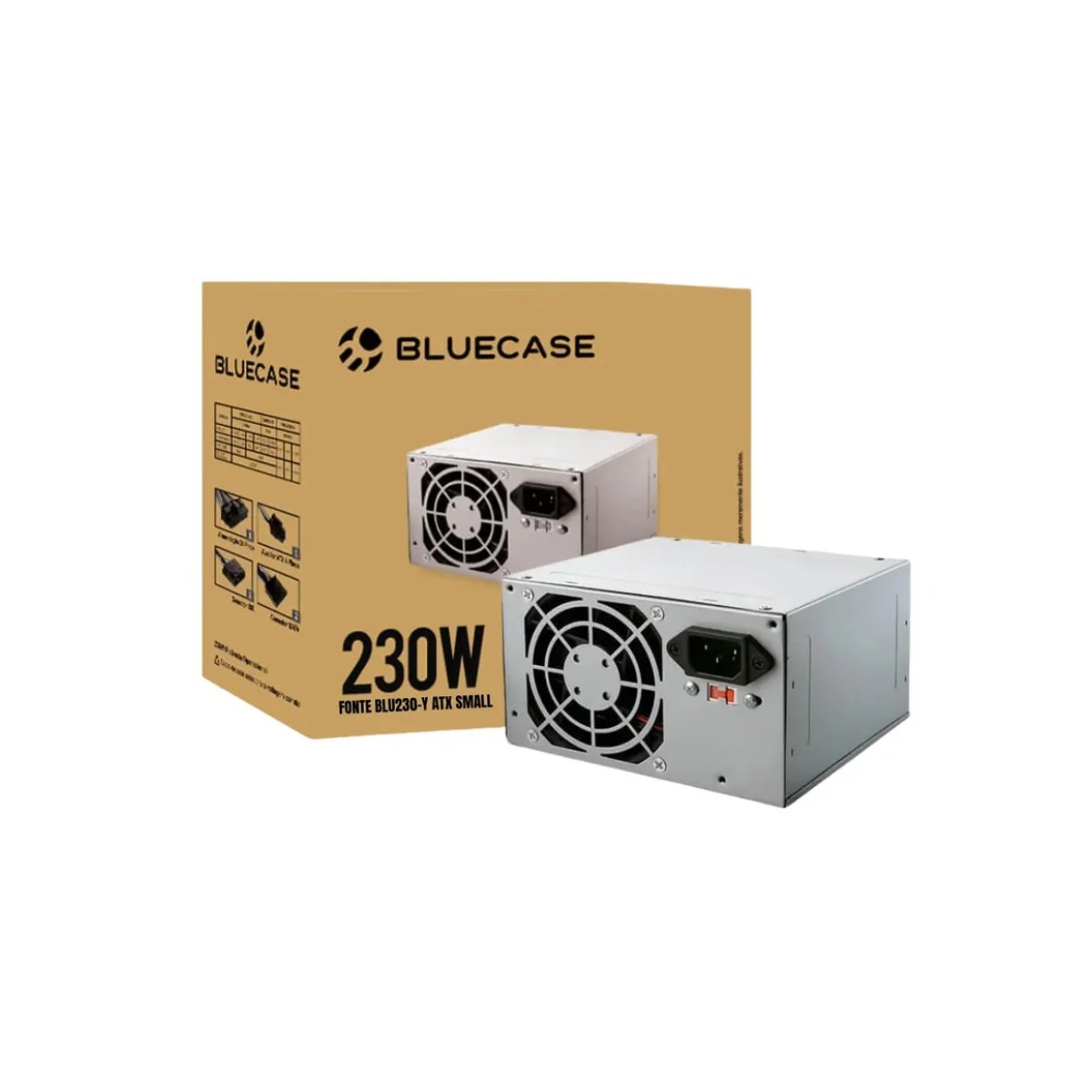 Fonte ATX Bluecase 230W BLU230-CMPS3